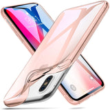 スリム クリア ソフト TPU ケース iPhone Xs/iPhone X用 ソフト フレキシブル カバー 5.8インチ (2017 & 2018年発売) (パールピンク)#49976