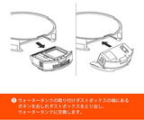 アイライフ V80Max/V8e/V8s ロボット掃除機 交換用セット ウォータータンク300ML モップ（2枚入れ）PX-W010#30783