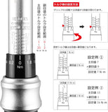 自転車用 トルクレンチセット 差込角6.35mm（1/4インチ） 1～25N.m ビット15個 延#66386