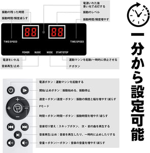 振動マシン フィットネスマシン 3d振動マシン ぶるぶるマシン 振動調節99段階 シェイカー式 静音 産後 ダイエット 音楽プレイヤー機能付 静音#42331