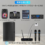 J10 UHFワイヤレスマイク システム メタルマテリアル カラオケ無線マイク 2本セット チャンネル&ボリューム＆エコーコントロール 充電式ハンドヘルドマイク 家庭カラオケ/会議/パーティー/忘年会/新年会/結婚式/スピーチ/イベント用 技適認証済#86311