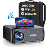K8投影机10000流明 5G wifi 真实1080P全高清 支持4K Bluetooth5.1 300英寸大屏幕 4D&4点台形校正 50%变焦功能 家庭影院 家庭/商务/天花板悬挂 Android/iPhone/智能手机/平板电脑/电脑/游戏机/DVD播放器 支架 亮度30% 附带日语使用说明书#84011
