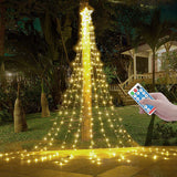 V-Dank イルミネーション ライト LED 350球 ドレープライト クリスマス イルミネーション ソーラー式 防水 屋外 屋内 店舗 家庭 星モチーフ ツリー 飾り付け 8モード リモコン付 タイマー機能 電飾 飾り ライト ストリップライト 自動点灯 消灯 パーティー 新年 祝日 結婚式 庭対応#	87908